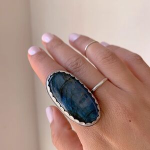Labradorite Sterling Silver Ring
